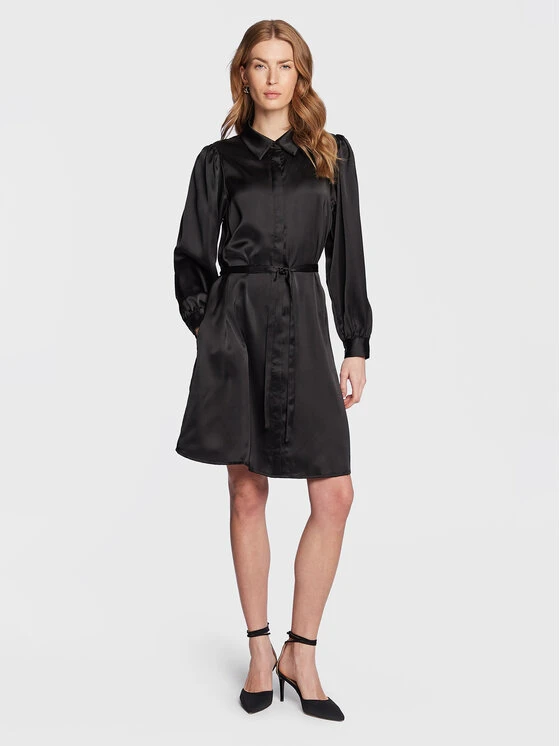 MOSS COPENHAGEN Vestito Chemisier Jeanita 17098 Nero Regular Fit 2 MOSS COPENHAGEN Vestito Chemisier Jeanita 17098 Nero Regular Fit - immagine 2