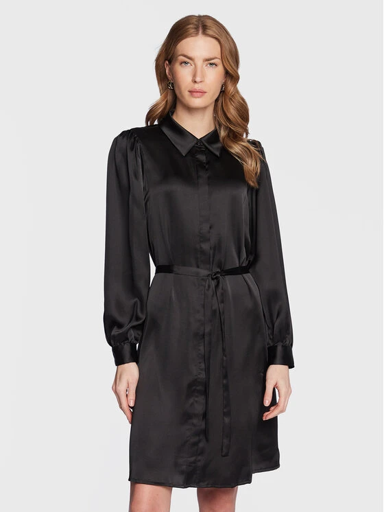 MOSS COPENHAGEN Vestito Chemisier Jeanita 17098 Nero Regular Fit 1 MOSS COPENHAGEN Vestito Chemisier Jeanita 17098 Nero Regular Fit