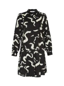 MOSS COPENHAGEN Vestito Chemisier Petronia 17043 Nero Relaxed Fit -Offerta economica Guess || Calvin Klein Jeans || Vero Moda moss copenhagen vestito chemisier petronia 17043 nero relaxed fit 4