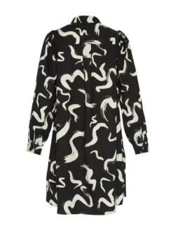 MOSS COPENHAGEN Vestito Chemisier Petronia 17043 Nero Relaxed Fit -Offerta economica Guess || Calvin Klein Jeans || Vero Moda moss copenhagen vestito chemisier petronia 17043 nero relaxed fit 5