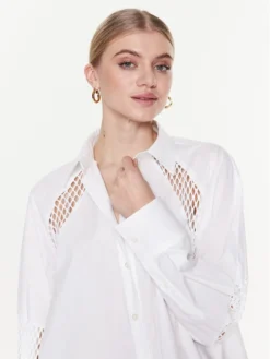 MSGM Vestito Chemisier 3441MDA183 237125 Bianco Regular Fit -Offerta economica Guess || Calvin Klein Jeans || Vero Moda msgm vestito chemisier 3441mda183 237125 bianco regular fit 3