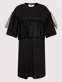 MSGM Vestito Da Giorno 3241MDA79 227298 Nero Relaxed Fit -Offerta economica Guess || Calvin Klein Jeans || Vero Moda msgm vestito da giorno 3241mda79 227298 nero relaxed fit 4