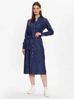 Mustang Vestito Chemisier Style Faany 1013561 Blu Scuro Regular Fit -Offerta economica Guess || Calvin Klein Jeans || Vero Moda mustang vestito chemisier style faany 1013561 blu scuro regular fit 1