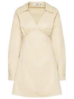 NA-KD Vestito Chemisier 1018-006777-8909-581 Beige Slim Fit -Offerta economica Guess || Calvin Klein Jeans || Vero Moda na kd vestito chemisier 1018 006777 8909 581 beige slim fit 4