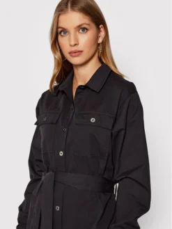 NA-KD Vestito Chemisier 1018-008323-0002-581 Nero Regular Fit -Offerta economica Guess || Calvin Klein Jeans || Vero Moda na kd vestito chemisier 1018 008323 nero regular fit 3