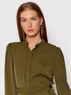 NA-KD Vestito Chemisier Balloon Sleeve 1018-007260-0031-581 Verde Regular Fit -Offerta economica Guess || Calvin Klein Jeans || Vero Moda na kd vestito chemisier balloon sleeve 1018 007260 0031 581 verde regular fit 3