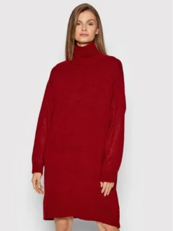 NA-KD Vestito Di Maglia 1100-004521-4046-003 Rosso Regular Fit