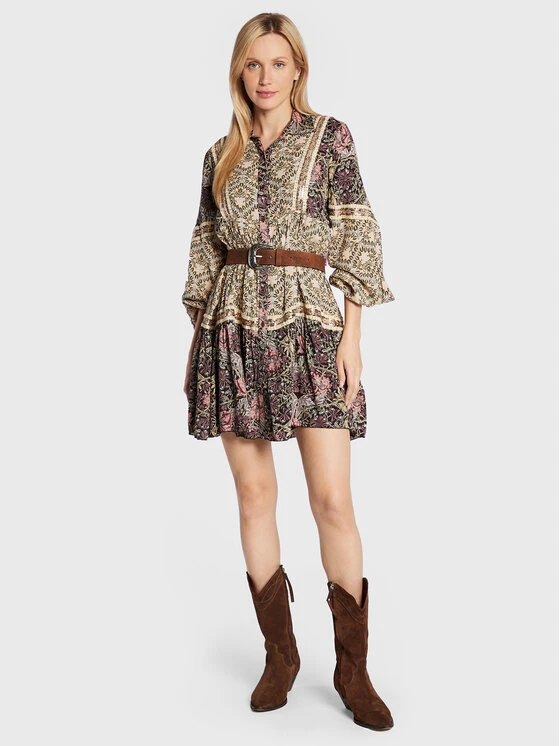 Vestito Chemisier GF.ARA Multicolore Relaxed Fit 2 Vestito Chemisier GF.ARA Multicolore Relaxed Fit - immagine 2