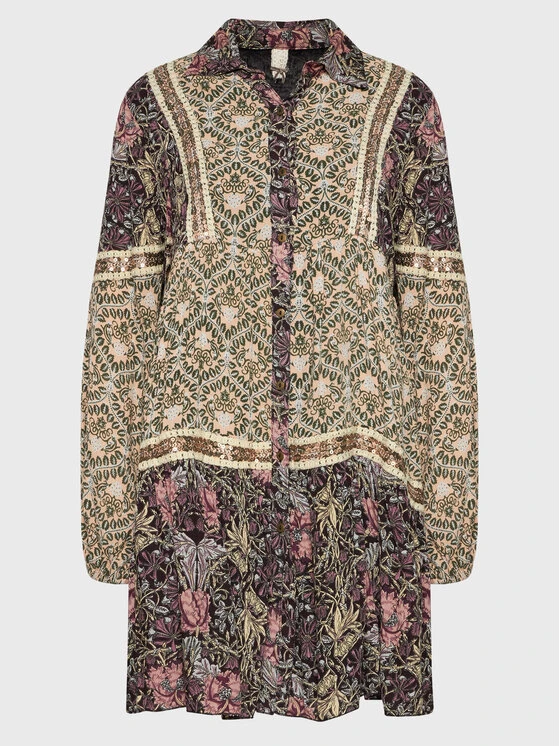 Vestito Chemisier GF.ARA Multicolore Relaxed Fit 5 Vestito Chemisier GF.ARA Multicolore Relaxed Fit - immagine 5