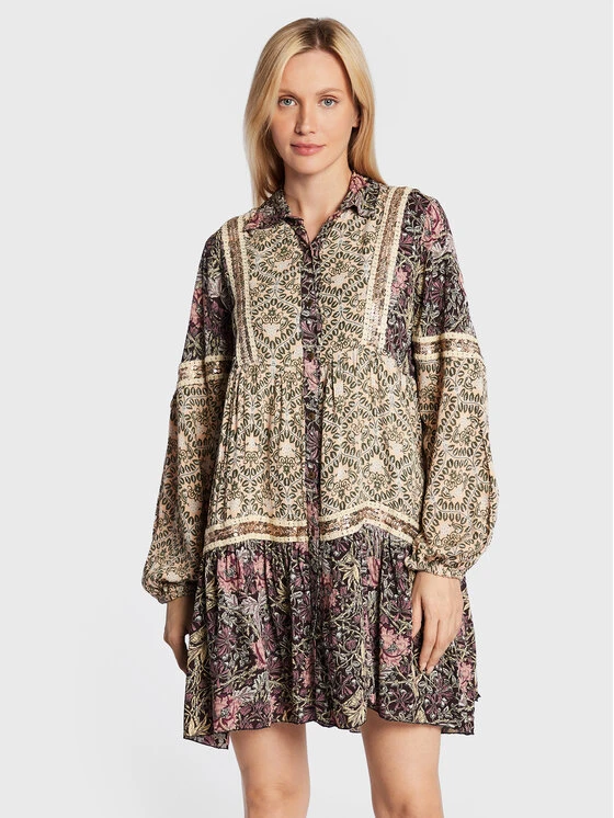 Vestito Chemisier GF.ARA Multicolore Relaxed Fit 1 Vestito Chemisier GF.ARA Multicolore Relaxed Fit