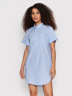 Noisy May Vestito Chemisier Alba 27020113 Blu Relaxed Fit