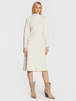 Notes Du Nord Vestito Di Maglia Erin 12823 Bianco Regular Fit