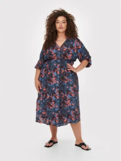 ONLY CARMAKOMA Vestito Estivo Miranda 15256427 Blu Regular Fit