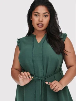 ONLY CARMAKOMA Vestito Estivo Paello 15264928 Verde Regular Fit -Offerta economica Guess || Calvin Klein Jeans || Vero Moda only carmakoma vestito estivo paello 15264928 verde regular fit 3