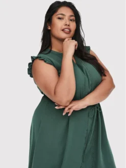 ONLY CARMAKOMA Vestito Estivo Paello 15264928 Verde Regular Fit -Offerta economica Guess || Calvin Klein Jeans || Vero Moda only carmakoma vestito estivo paello 15264928 verde regular fit 4