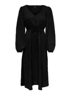 ONLY Vestito Da Giorno Lara 15276954 Nero Regular Fit