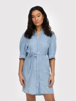 ONLY Vestito Di Jeans Candice 15258997 Blu Regular Fit