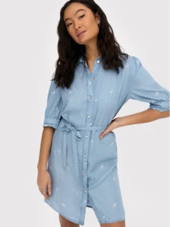 ONLY Vestito Di Jeans Candice 15258997 Blu Regular Fit -Offerta economica Guess || Calvin Klein Jeans || Vero Moda only vestito di jeans candice 15258997 blu regular fit 4