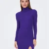 ONLY Vestito Di Maglia Frida 15267977 Viola Slim Fit