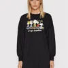 ONLY Vestito Di Maglia Peanuts 15255748 Nero Oversize