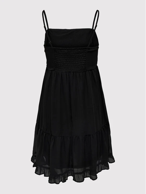 ONLY Vestito Estivo Ann 15262379 Nero Regular Fit 2 ONLY Vestito Estivo Ann 15262379 Nero Regular Fit - immagine 2