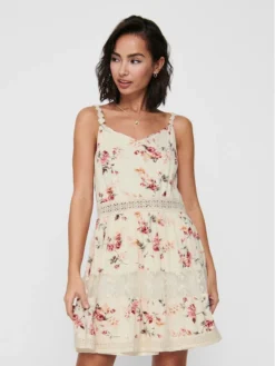 ONLY Vestito Estivo Karmen 15177478 Beige Regular Fit