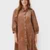 Part Two Vestito Chemisier Eleina 30306212 Marrone Relaxed Fit