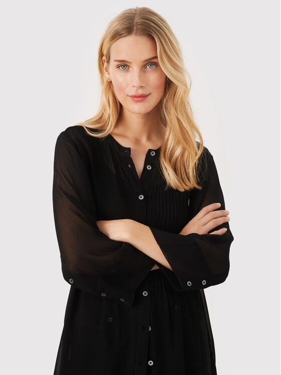 Part Two Vestito Chemisier Oliva 30306964 Nero Regular Fit 5 Part Two Vestito Chemisier Oliva 30306964 Nero Regular Fit - immagine 5