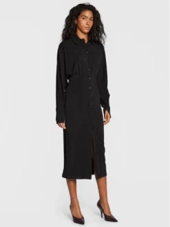 Patrizia Pepe Vestito Chemisier 2A2453/A6F5-K103 Nero Regular Fit