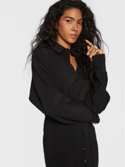Patrizia Pepe Vestito Chemisier 2A2453/A6F5-K103 Nero Regular Fit -Offerta economica Guess || Calvin Klein Jeans || Vero Moda patrizia pepe vestito chemisier 2a2453 a6f5 k103 nero regular fit 3