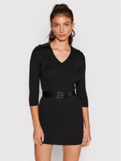 Patrizia Pepe Vestito Da Giorno 8A1010/K032-K103 Nero Slim Fit