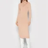 Patrizia Pepe Vestito Di Maglia 2A2241/AM36-B728 Beige Slim Fit