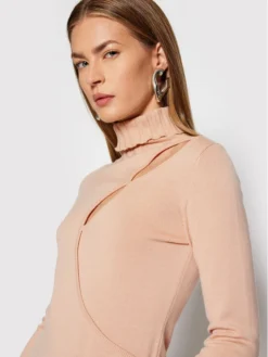 Patrizia Pepe Vestito Di Maglia 2A2241/AM36-B728 Beige Slim Fit -Offerta economica Guess || Calvin Klein Jeans || Vero Moda patrizia pepe vestito di maglia 2a2241 am36 b728 beige slim fit 3