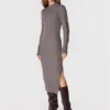 Patrizia Pepe Vestito Di Maglia 2A2454/K9O3-S644 Grigio Regular Fit