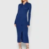 Patrizia Pepe Vestito Di Maglia 8A0865/A9G2-C886 Blu Scuro Slim Fit