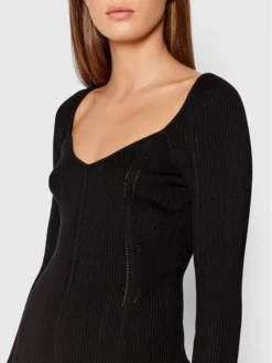 Patrizia Pepe Vestito Di Maglia 8A0873/A9J3-K103 Nero Slim Fit -Offerta economica Guess || Calvin Klein Jeans || Vero Moda patrizia pepe vestito di maglia 8a0873 a9j3 k103 nero slim fit 3