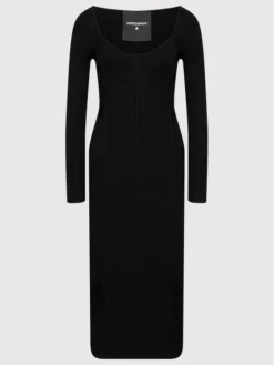 Patrizia Pepe Vestito Di Maglia 8A0873/A9J3-K103 Nero Slim Fit -Offerta economica Guess || Calvin Klein Jeans || Vero Moda patrizia pepe vestito di maglia 8a0873 a9j3 k103 nero slim fit 4