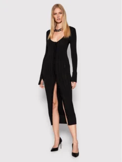 Patrizia Pepe Vestito Di Maglia 8K0048/K9J5-K103 Nero Slim Fit