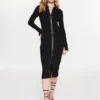 Patrizia Pepe Vestito Di Maglia 8K1183/K007-K103 Nero Slim Fit