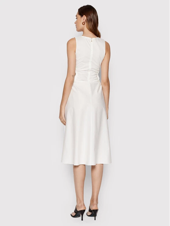 Patrizia Pepe Vestito Estivo 2A2329/A23-W336 Bianco Regular Fit 3 Patrizia Pepe Vestito Estivo 2A2329/A23-W336 Bianco Regular Fit - immagine 3