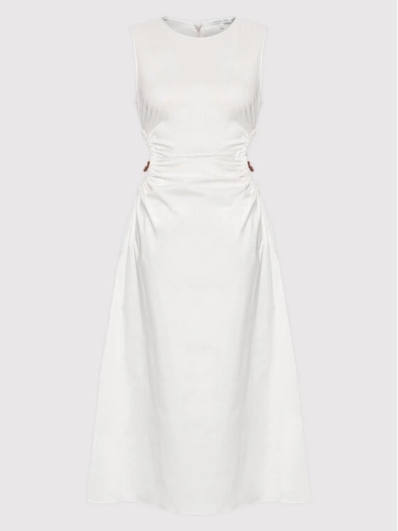 Patrizia Pepe Vestito Estivo 2A2329/A23-W336 Bianco Regular Fit 5 Patrizia Pepe Vestito Estivo 2A2329/A23-W336 Bianco Regular Fit - immagine 5