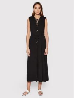 Patrizia Pepe Vestito Estivo 2A2417/J013-K103 Nero Slim Fit