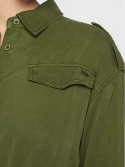 Pepe Jeans Vestito Chemisier Lidia PL953139 Verde Relaxed Fit -Offerta economica Guess || Calvin Klein Jeans || Vero Moda pepe jeans vestito chemisier lidia pl953139 verde relaxed fit 3