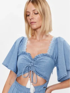 Pepe Jeans Vestito Da Giorno Aitana PL953225 Blu Regular Fit -Offerta economica Guess || Calvin Klein Jeans || Vero Moda pepe jeans vestito da giorno aitana pl953225 blu regular fit 4