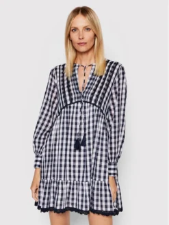 Pepe Jeans Vestito Da Giorno Didi PL953097 Blu Scuro Relaxed Fit