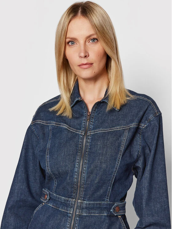 Pepe Jeans Vestito Di Jeans Laya PL953066 Blu Scuro Regular Fit 4 Pepe Jeans Vestito Di Jeans Laya PL953066 Blu Scuro Regular Fit - immagine 4