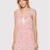 Pepe Jeans Vestito Estivo Chabelas PL952828 Rosa Regular Fit