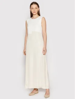 Peserico Vestito Estivo E02951 Beige Relaxed Fit