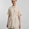 Pieces Vestito Chemisier Sunna 17126580 Beige Regular Fit