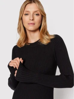 Pieces Vestito Di Maglia Crista 17115048 Nero Slim Fit -Offerta economica Guess || Calvin Klein Jeans || Vero Moda pieces vestito di maglia crista 17115048 nero slim fit 3